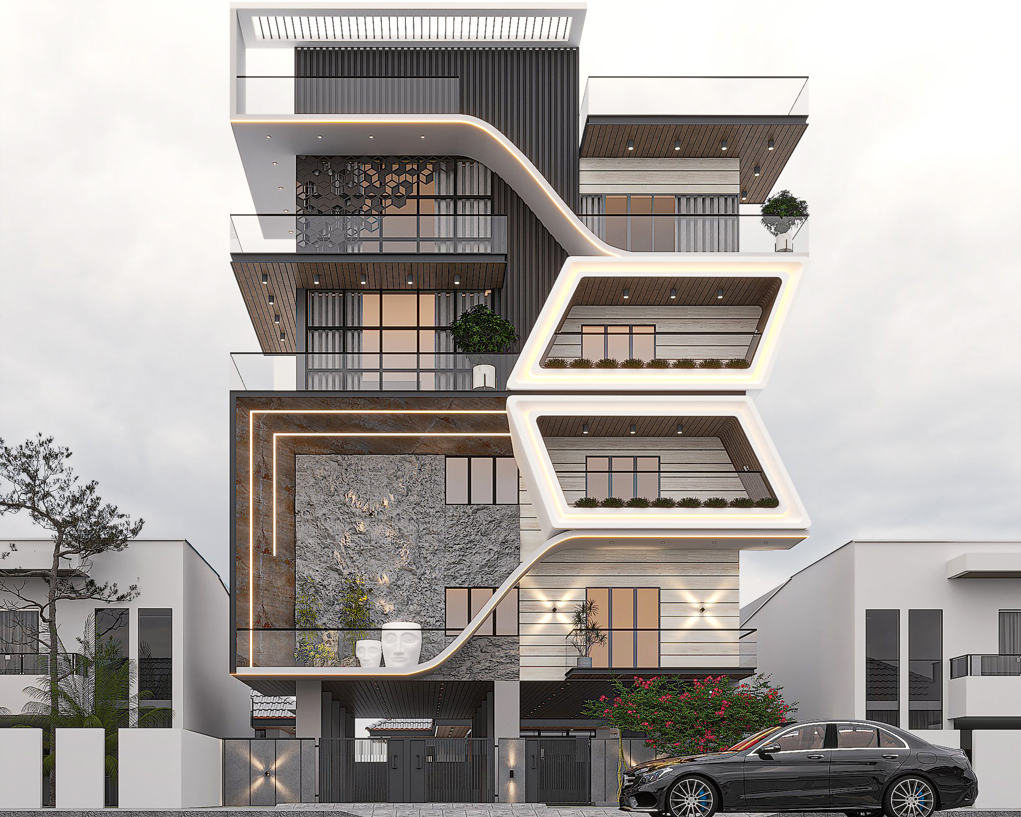 Prafulla Residence architectural project